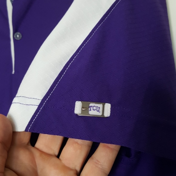 Nike dri fit TCU polo size large - Picture 3 of 4